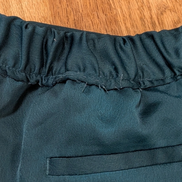💙Banana Republic Teal Satin Trousers – Luxe Vibes with a Quirky Twist ✨👖 - Picture 7 of 8